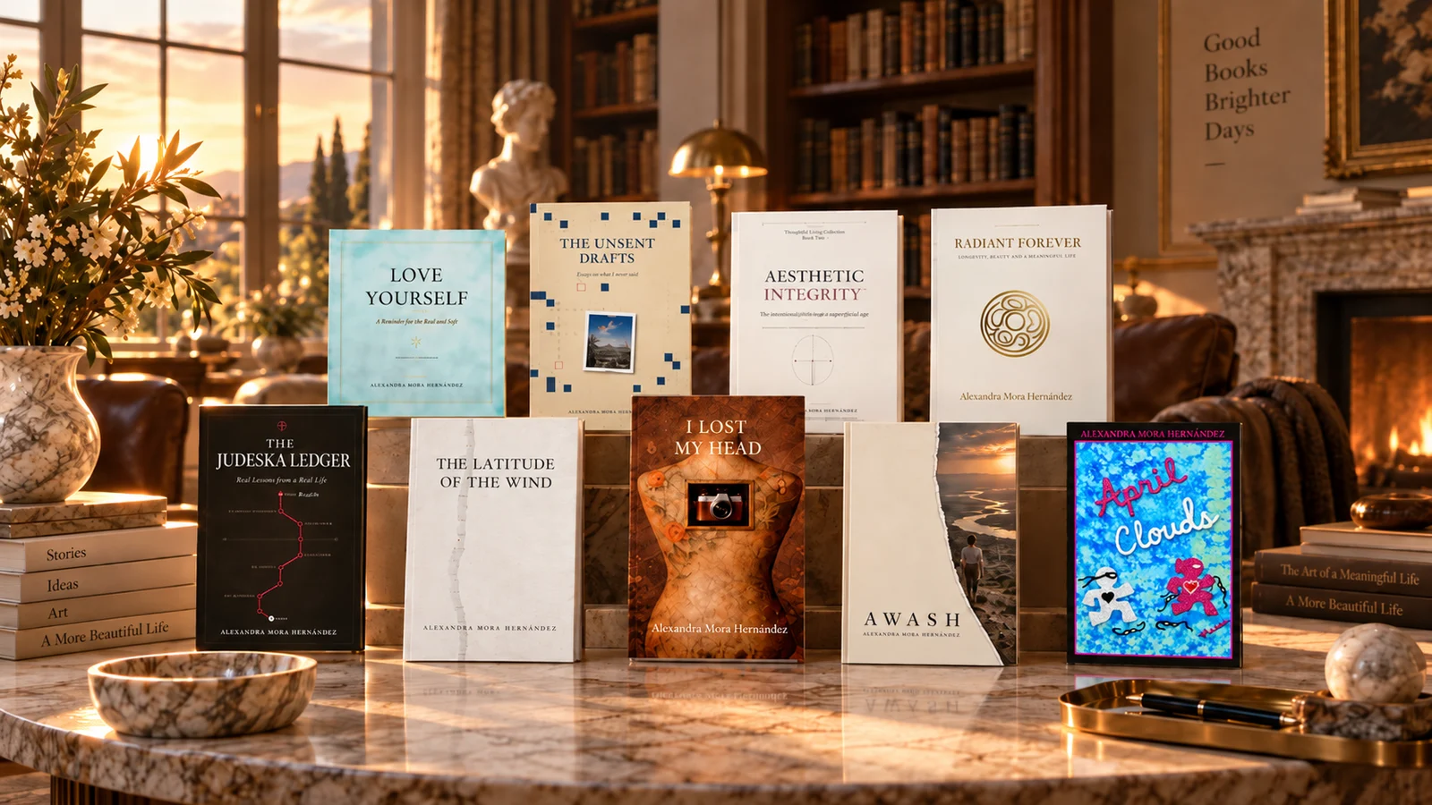 The Alexandra Mora library &mdash; her nine works gathered