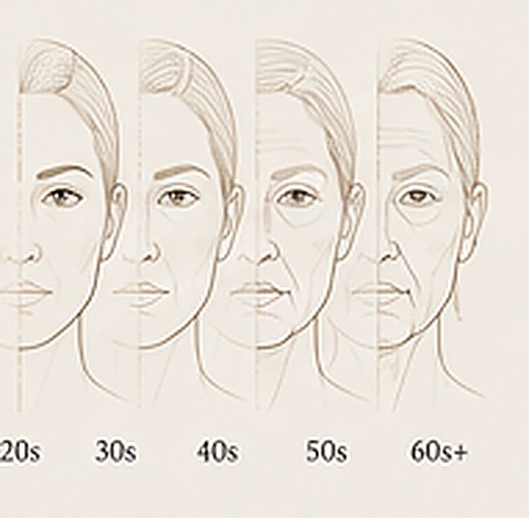 The face over a lifetime: the evolution of structure, support, skin and facial proportions from the 20s to the 60s and beyond