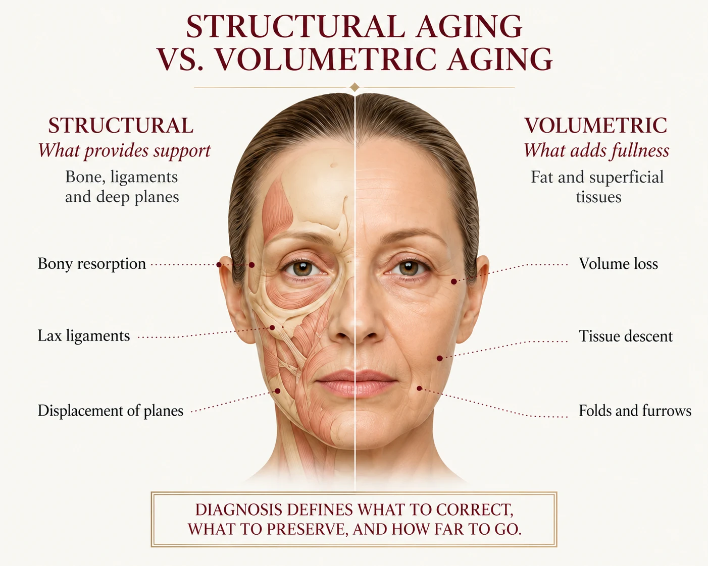 Structural aging vs. volumetric aging — diagnosis defines what to correct, what to preserve and how far to go